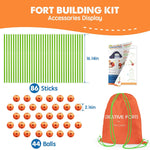 Fort Building Kit for Kids Ages 4-12 with 130 Pieces STEM Construction Toy