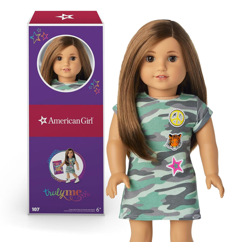 American Girl Truly Me 18-inch Doll #107 with Brown Eyes, Brown Hair, Light