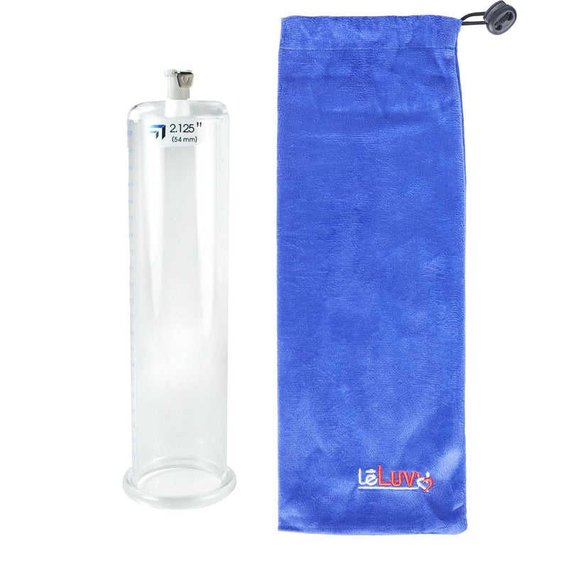 Penis Pump Vacuum Cylinder 2.125" x 9" Clear Acrylic Measurement Marks
