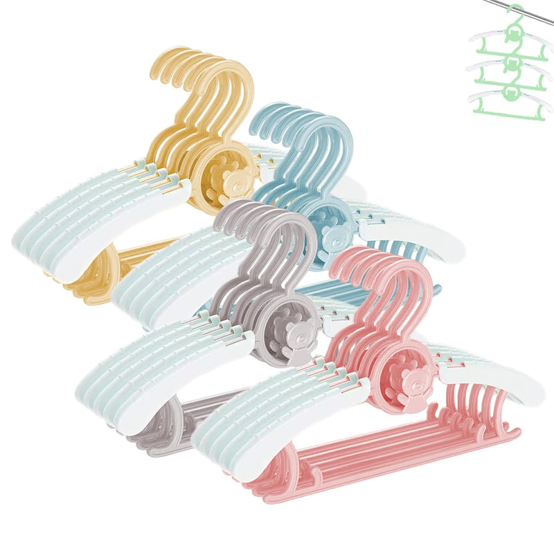 Baby Nursery Closet Hangers, Ultra-Thin Non-Slip Laundry Infant Pant Hangers For