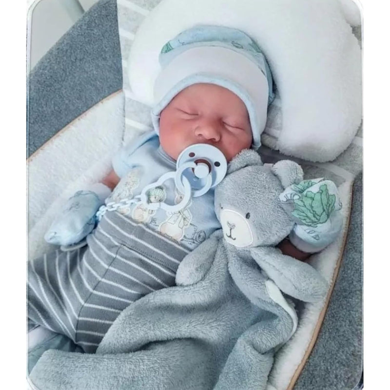 Realistic Reborn Dolls Levi 18 Inch Lifelike Sleeping Baby Boy That Look Re