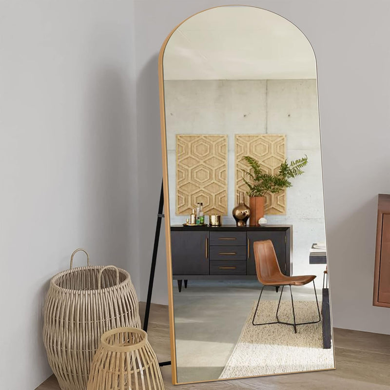 Arched Full Length Mirror Arched Wall Mirror Floor Mirror With Stand Contempor
