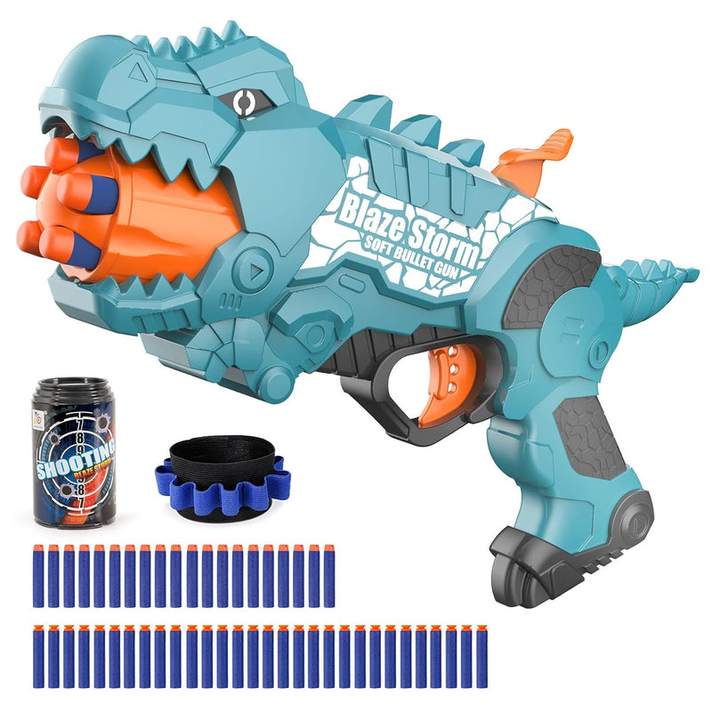 Dinosquad Gun Dinosaur Blasters Toy Gun For Toddlers Age 3 5, Dino Soft Bul