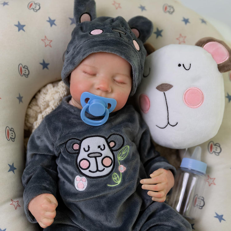 Waterproof Reborn Baby Dolls,18 Inch Realistic Baby Doll With Full Vinyl Bo