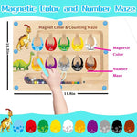 Magnetic Color and Number Maze Toy for Kids Ages 3-5