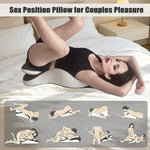 27° Memory Foam Wedge Pillow for Couples and Multi-Purpose Support