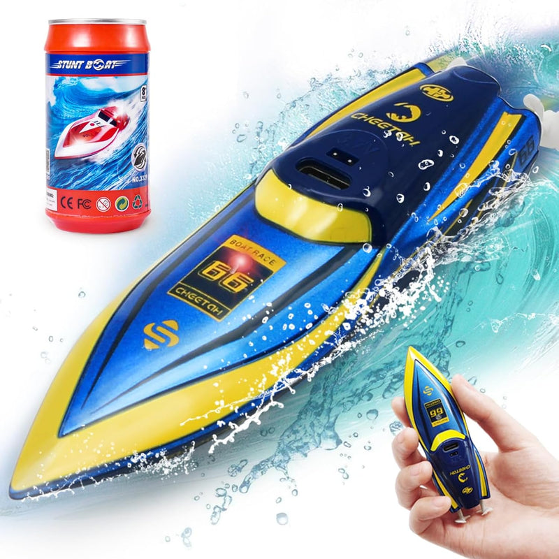 Mini Remote Control Boat Rc Boat 2.4Ghz 360 Rotating Bulit In Rechargeable Bat