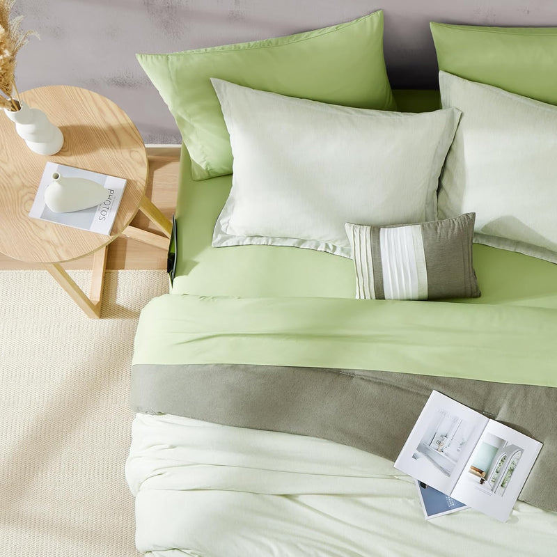 Bedding Sets Full Size Comforter Set 8 Pieces, Reversible Full Size Bed Comfor