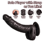 Strap On Dildo Realistic Dildo With Wearable Harness Anal Sex Toy For Women Or Lesbian 7.6 Inches Anal Dildo With Suction Cup Toy G Spot Vibrator Clitoral Stimulatior Adult Toys For Women