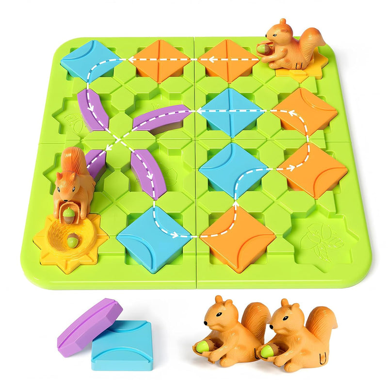 Stem Board Games Kids Toys, Build A Track Brain Teaser Puzzles For Kids Age
