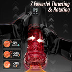 App-Controlled Adult Masturbator Massager with Adjustable Thrust & Vibration