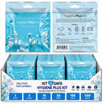 Hygiene Plus Bulk Period Kit with Disposable Underwear (Medium) – Complete Menstrual Care Kits for Schools, Healthcare & Organizations – Includes Tampon, Maxi Pad, Pantyliner & Wipe (1)