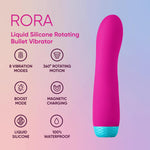 Rora 360° Rotating Bullet Vibrator For Women - Adult Sex Toy With 3 Speeds, 5 Patterns & Boost Mode - Silky Smooth, 100% Waterproof & Travel-Friendly - Premium Sex Toys For Women (Pink)