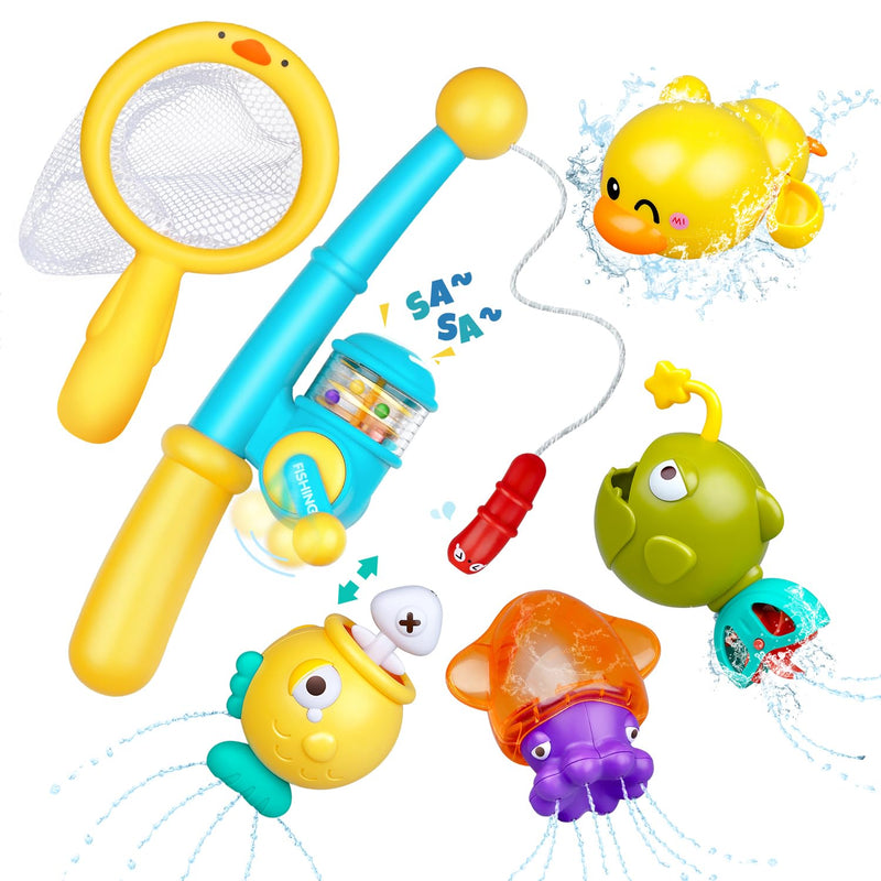 Baby Bath Toys For Kids Ages 1 3, Magnetic Fishing Games With Floating Bath