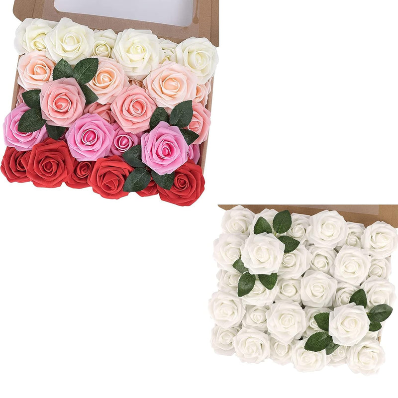 Artificial Rose Flowers, Real Touch For Diy, Bouquets, Wedding Party, Baby Sho