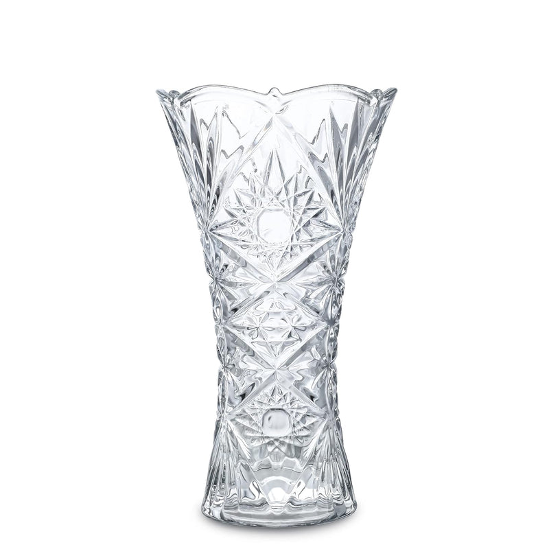 Clear Crystal Vase, Glass Flower Vase Thickening Design Suitable For Home Deco