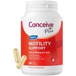Fertility Lubricant 2.5 Ounce & Motility Support Supplement For Men Trying To Conceive 60 Caps Bundle