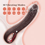 Sex Toys-7.8 Inch G Spot Vibrator, Realistic Dildo Vibrator With 10 Vibrating Modes For G-Spot And Clitoral Stimulation, Soft Adult Sex Toys For Women And Couples (Black)