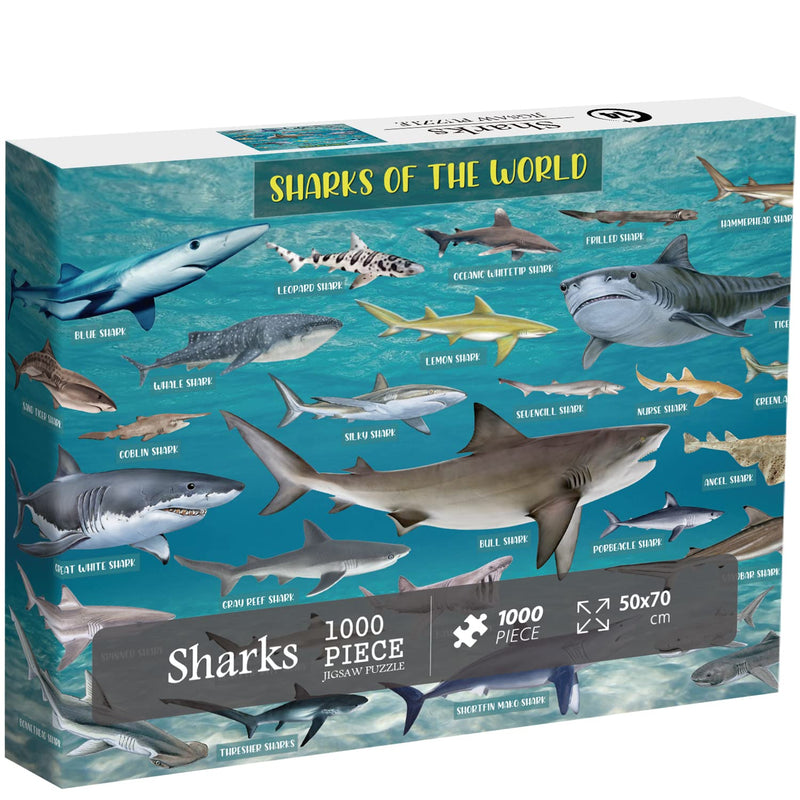 Shark Puzzles For Adults 1000 Pieces And Up, Ocean Fish Puzzle Of Whale Ham