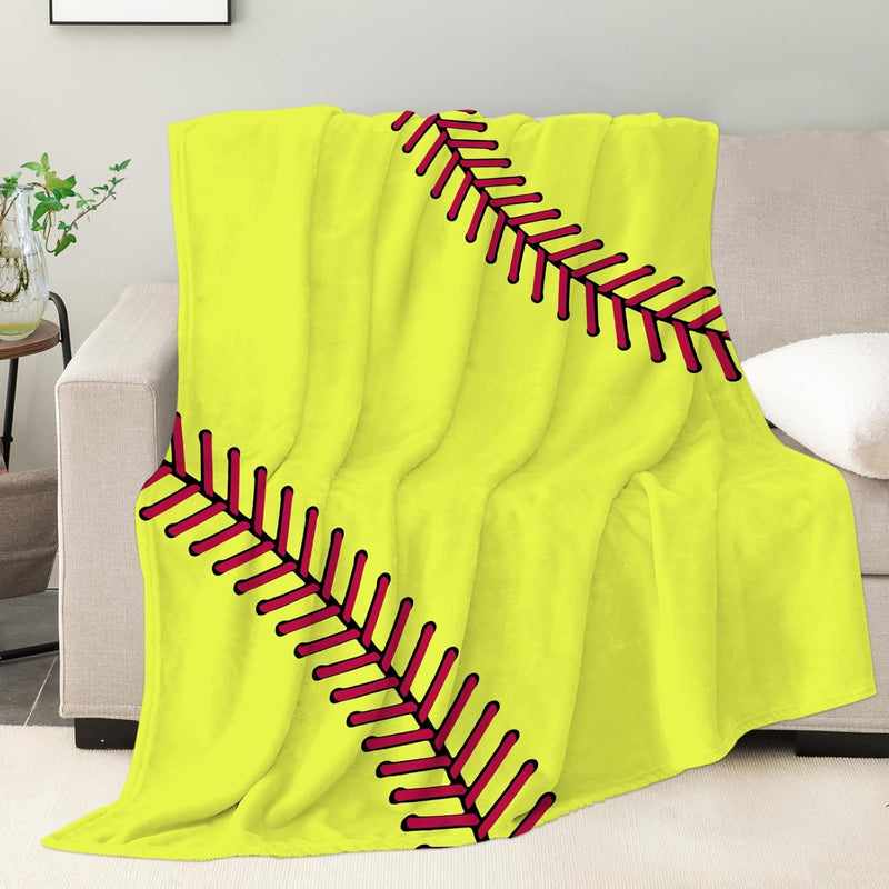 Softball Blanket For Girls, Softball Gifts For Team Girls 8 9 10 11 12 Years O