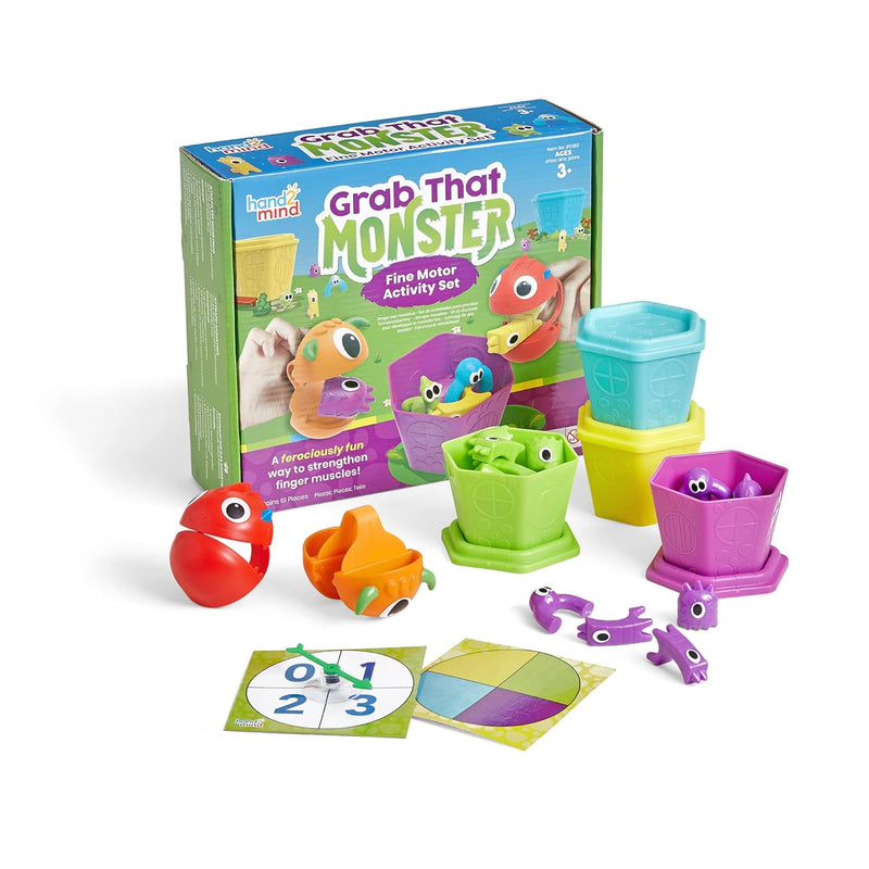 hand2mind Grab That Monster Fine Motor Activity Set, Occupational Therapy T
