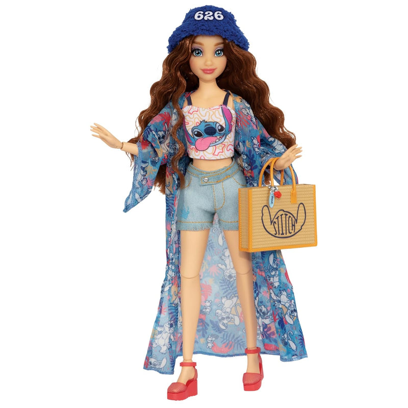 Dolls Disney 100 Stitch 11.5" Tall With 13 Points Of Articulation, Two Comp