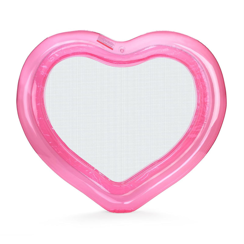 Original Clear Heart Water Hammock With Mesh Pool Float Perfect For Summer