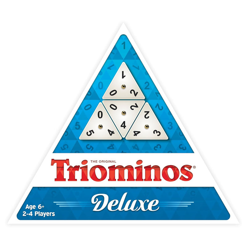 Pressman Tri-Ominos Deluxe Edition 5 Inch Triangular Tiles with Brass Spinn