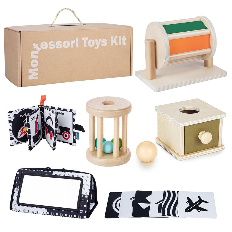 Early Learning Toy For 0 6 Months, Montessori Baby Toys 6 In 1 Learning Edu