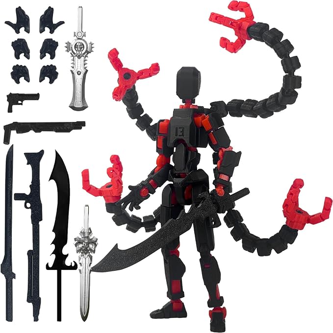 5.5-Inch 3D-Printed Poseable Robot Figure Based on DUMMY 13