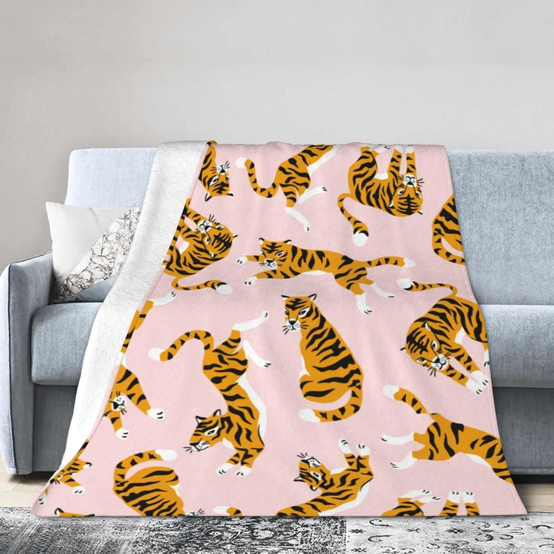 Tiger Blanket Fun Super Soft Warm Bed Bedding Throw Blankets For Couch Bedroom