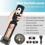 Medical-Grade Vacuum Erection Device For Erectile Electric Penis Enlarge Vacuum Pump With 4 Suction Male Genitalia Enlargement Rechargeable Automatic High-Vacuum Penis Enlargement Extend Pump