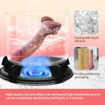 8.6" Realistic Dual-Layer Silicone Dildo with Suction Cup for Vaginal & Anal Play