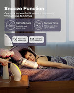 Sunrise Alarm Clock for Heavy Sleepers, Wake Up Light with Sunrise/Sunset Simulation, Dual Alarms & Natural Sounds, Snooze & Sleep Aid, FM Radio, 7 Colors Night Light for Bedroom, Ideal for Gift