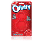 Ofinity Cock Ring, Red - Double Cock Ring - Penis Ring, Stretchy, Comfortable Pleasure Ring - Couple Sex Toys, Dick Ring For Mutual Pleasure