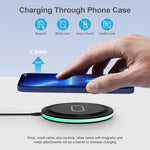Google Pixel 7A 7Pro 6 Wireless Charger Pad Fast Charging Station For Google Pixel 8Pro/8/7/6/5/4/3,15W Certified Fast Wireless Charging Mat For Iphone 15 14 13 12,Samsung Galaxy S23/S22/S21/Z Flip 4