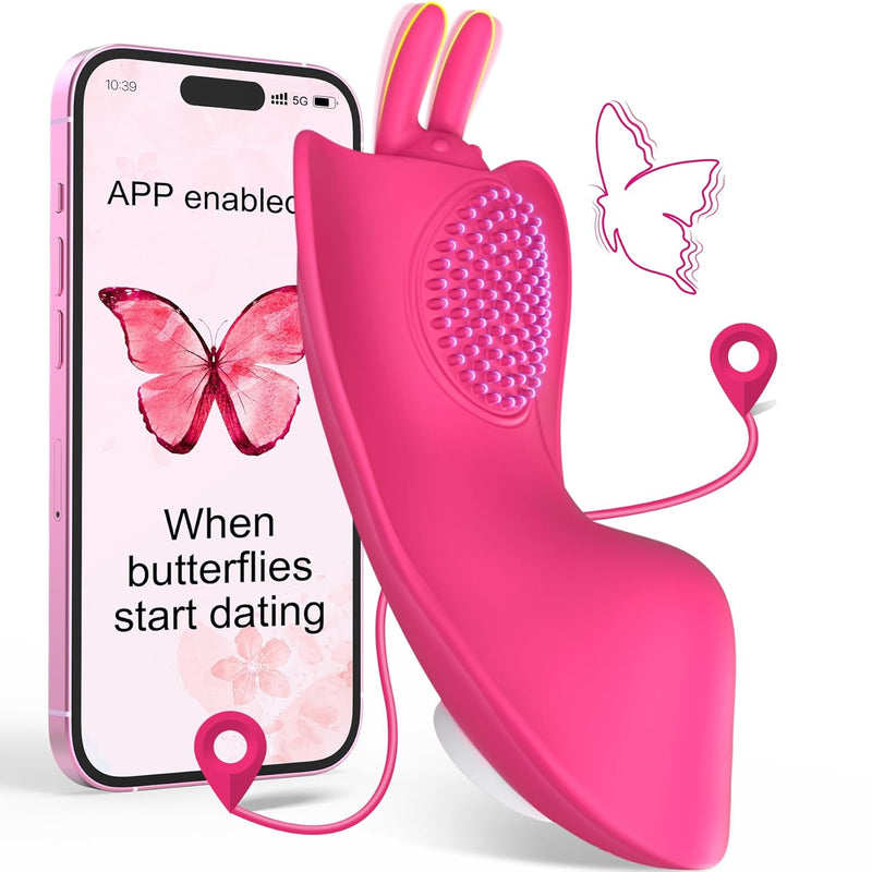 inflatable vibrating dildo Wearable Butterfly Vibrator With Bluetooth APP Remote... From Gou05, $10.85 main image 1