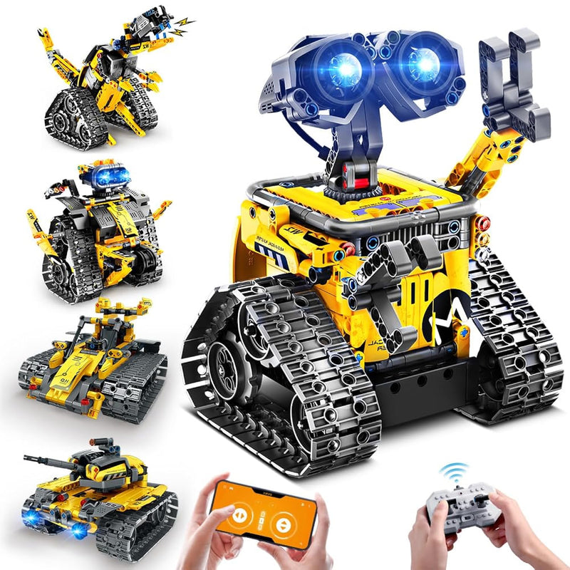 Robot Toys For Kids Building Set, 520 Pcs App & Remote Control Robotics Kit 5
