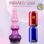10.43" Monster Dildo with 2 Knots, Thick Fantasy Animal Dildo with Suction Cup