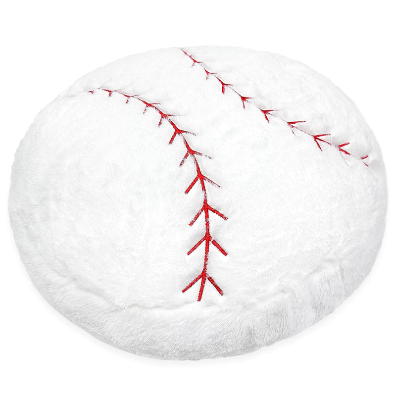 Baseball Plush, 18 Inch Baseball Pillow Soft Fluffy Football Stuffed Plushi