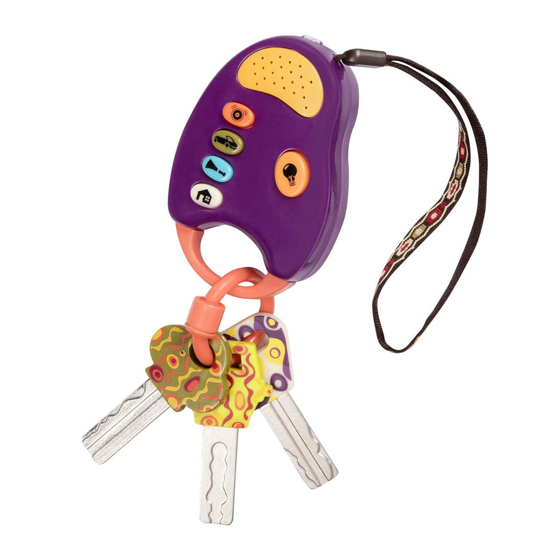Toy Car Keys Key Fob With Lights & Sounds Interactive Baby Toy Pretend Keys