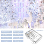 White Battery Operated String Lights Outdoor Waterproof, 33Ft 100 Led Battery Power Christmas Lights Indoor, 8 Modes Twinkle Fairy Mini Lights With Remote For Wedding Bedroom Tree