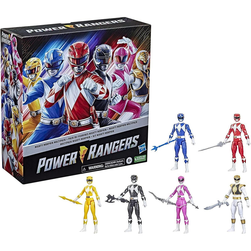 Power Rangers Mighty Morphin Multipack 12-inch Action Figure 6-Pack, Toys w