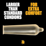 Magnum Lubricated Large Condoms, Smooth & Comfortable, 36 Count, For Men