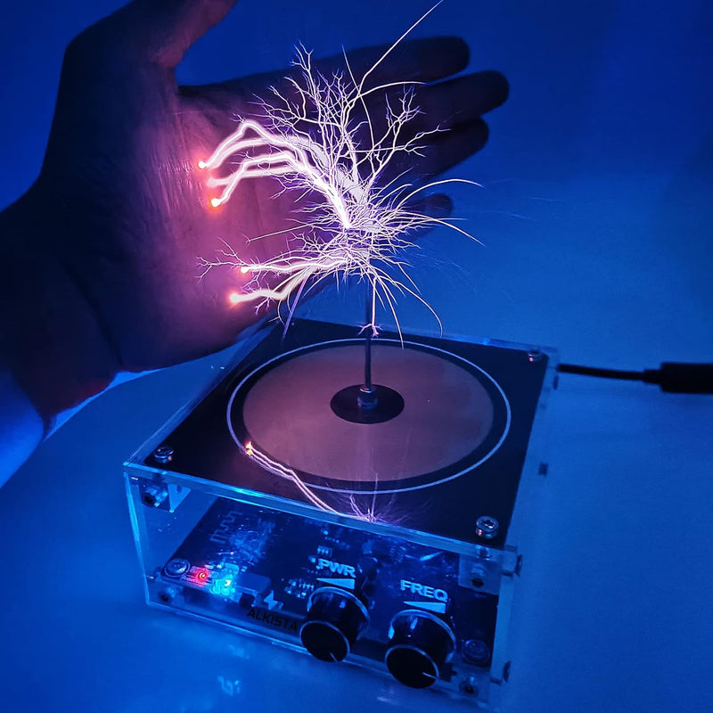 Tesla Coil Musical Speaker Plasma Storm Cool Desktop Gadgets Electric Toys