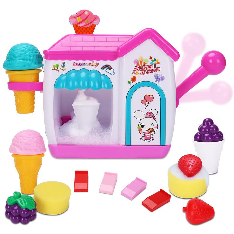 AugToy Bath Toys for Toddlers 3-5 Years, Ice Cream Foam Maker Bath Toys for