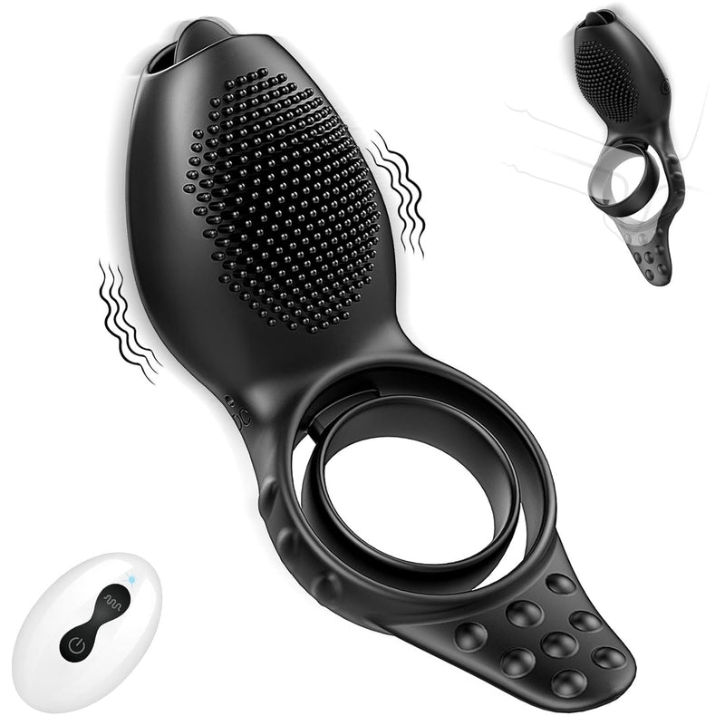 Vibrating Cock Ring,Silicone Pleasure Penis Ring Vibrator Couples Adult Sex Toys?9 Vibrations Male Couple Sex Toy Clitoris Vibrator?Cock Rings Vibrators For Couple
