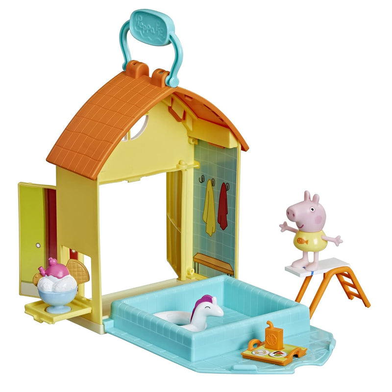 Peppa Pig Peppa’s Adventures Peppa’s Swimming Pool Playset Preschool Toy, I