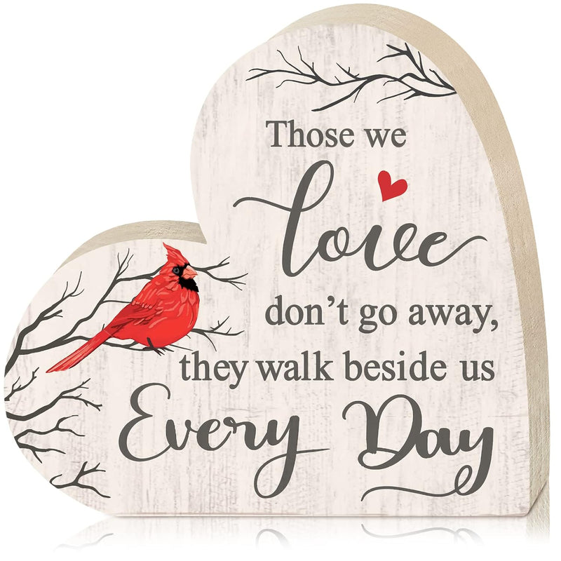 Sympathy Gift Memorial Heart Present For Loss Of Loved One Wooden Remembrance