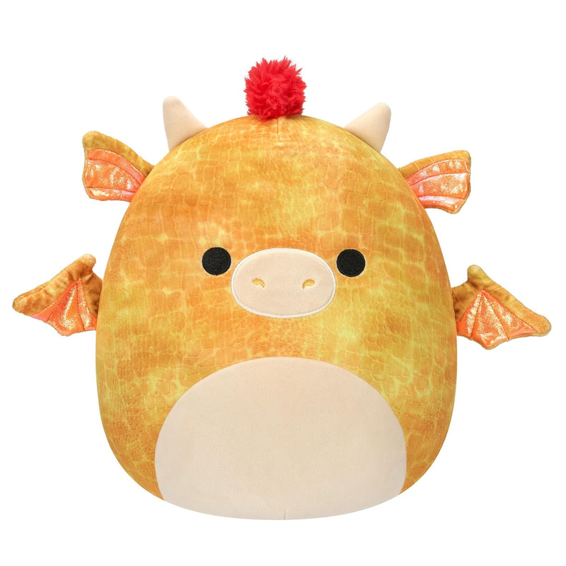 Original 12 Inch Dieric Yellow Dragon With Orange Mane Official Jazwares La